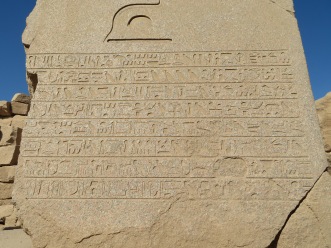 Karnak Temple, hieroglyphics